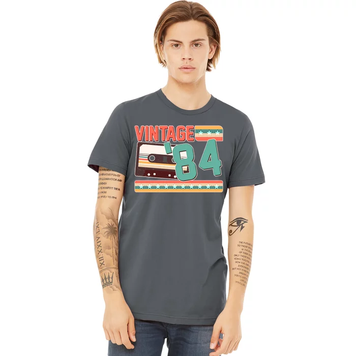 Vintage 1984 40th Birthday Cassette Tape Premium T-Shirt