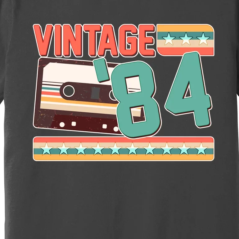 Vintage 1984 40th Birthday Cassette Tape Premium T-Shirt