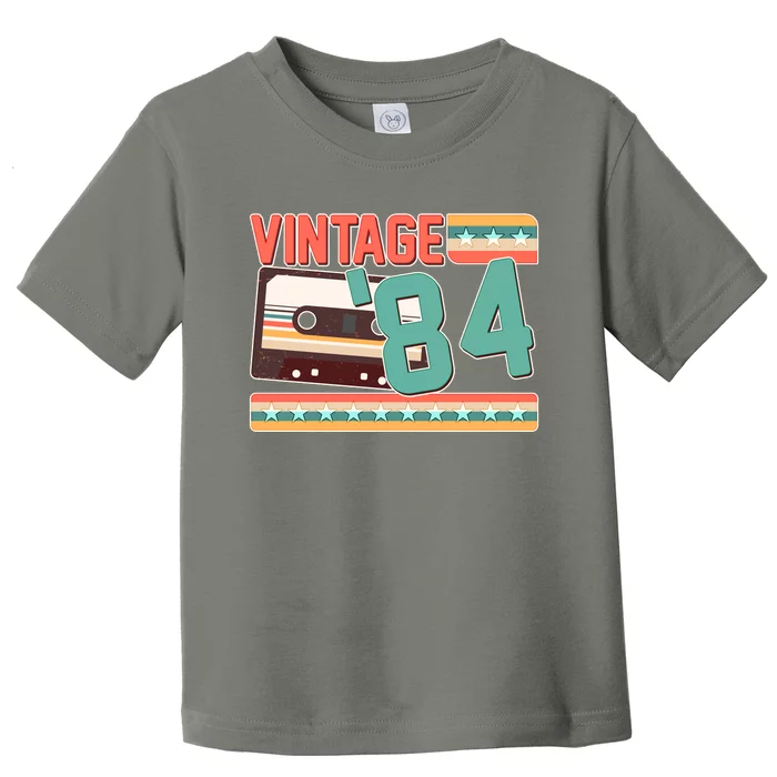 Vintage 1984 40th Birthday Cassette Tape Toddler T-Shirt