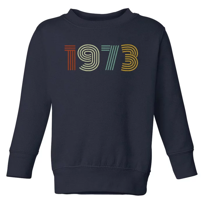 Vintage 1973 50th Birthday Gifts For And Women Toddler Sweatshirt