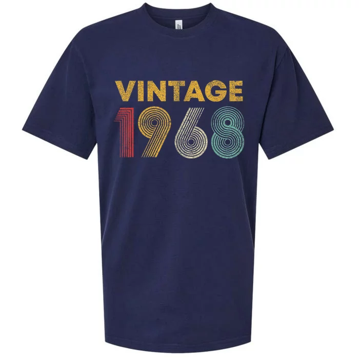 Vintage 1968 55th Birthday Present Gift  Wo 55 Years Old Sueded Cloud Jersey T-Shirt