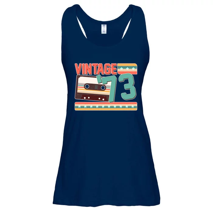 Vintage 1973 50th Birthday Cassette Tape Ladies Essential Flowy Tank