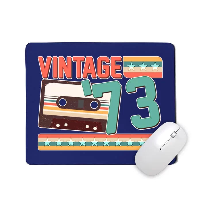 Vintage 1973 50th Birthday Cassette Tape Mousepad