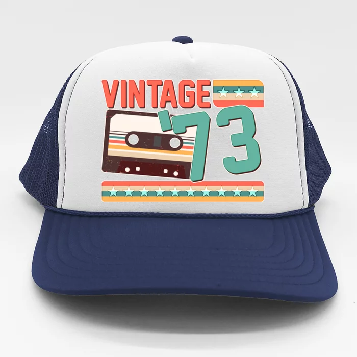 Vintage 1973 50th Birthday Cassette Tape Trucker Hat