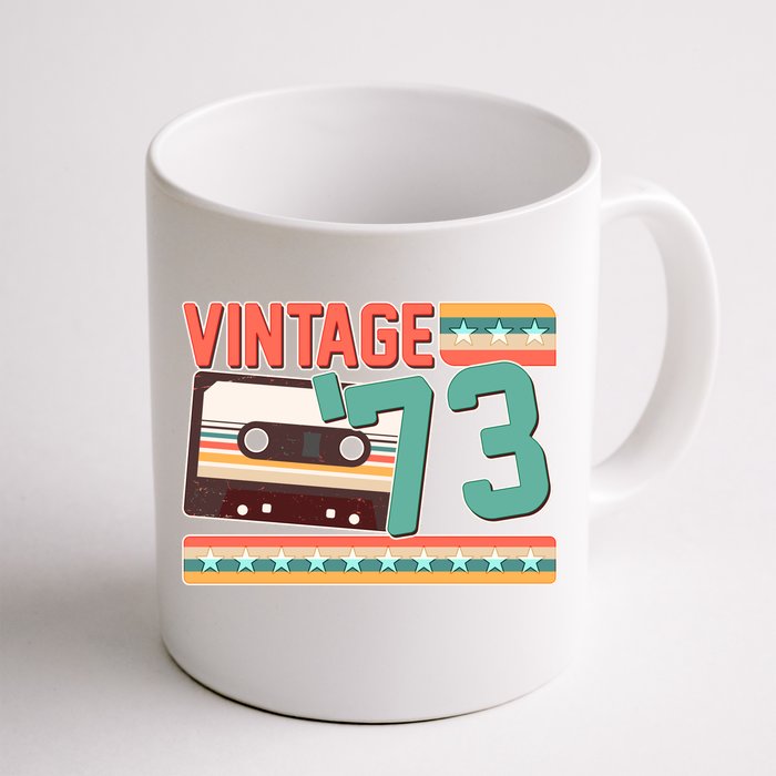 Vintage 1973 50th Birthday Cassette Tape Front & Back Coffee Mug