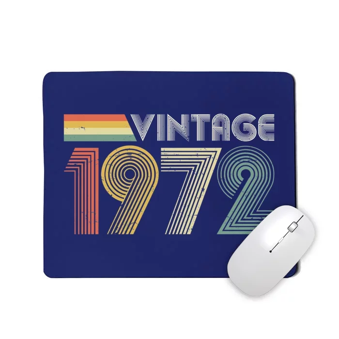 Vintage 1972 50th Birthday Gift Mousepad