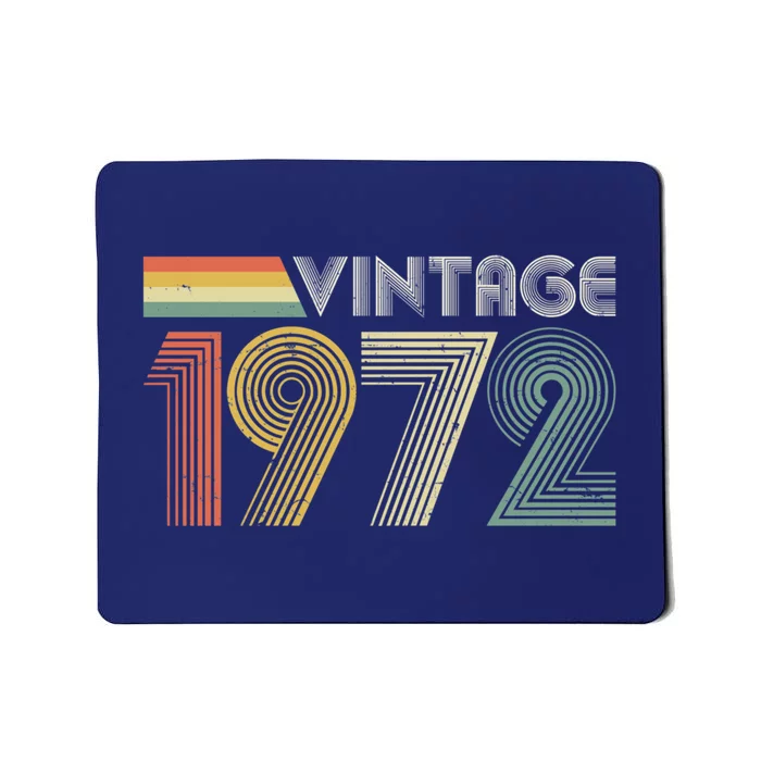 Vintage 1972 50th Birthday Gift Mousepad