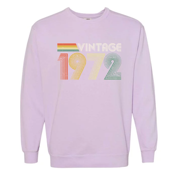 Vintage 1972 50th Birthday Gift Garment-Dyed Sweatshirt