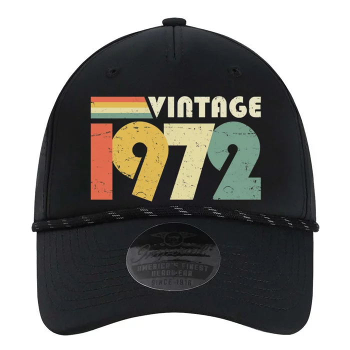 Vintage 1972 50th Birthday Gift Distressed Design Performance The Dyno Cap