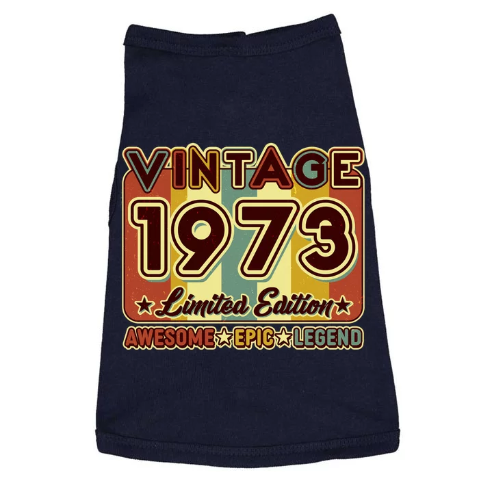 Vintage 1973 50th Birthday Limited Edition Awesome Epic Legend Doggie Tank