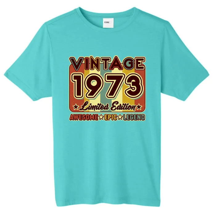 Vintage 1973 50th Birthday Limited Edition Awesome Epic Legend ChromaSoft Performance T-Shirt