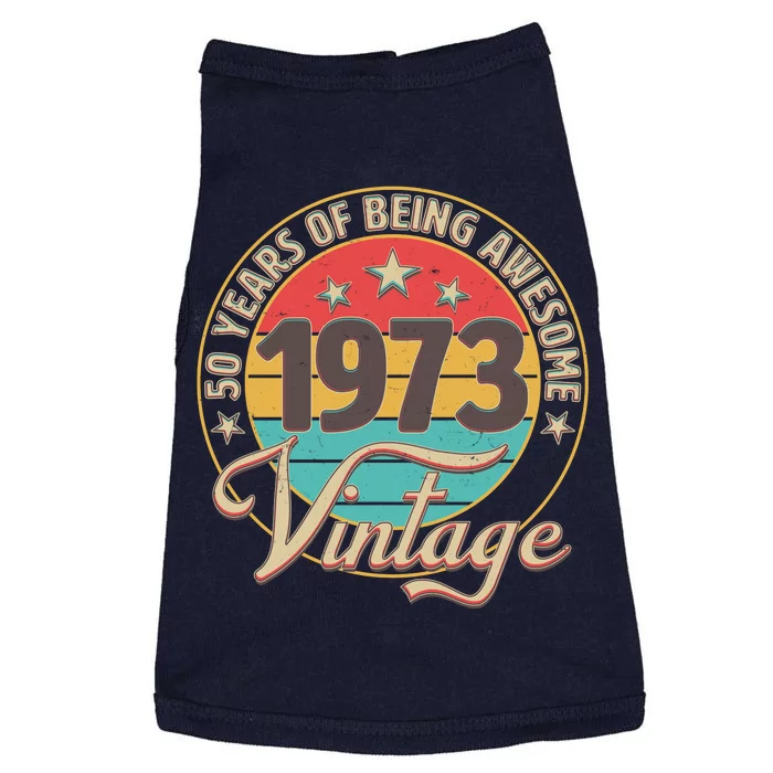 Vintage 1973 50 Years Of Being Awesome Doggie Tank