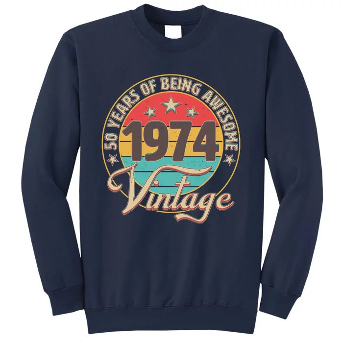 Vintage 1974 50 Years Of Being Awesome Sweatshirt