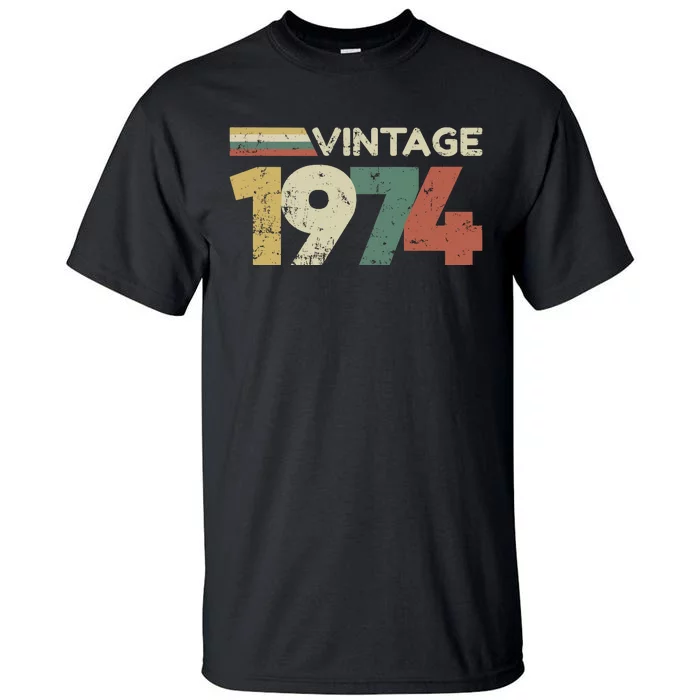 Vintage 1974 50th Birthday 2024 Tall T-Shirt