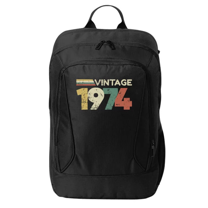 Vintage 1974 50th Birthday 2024 City Backpack