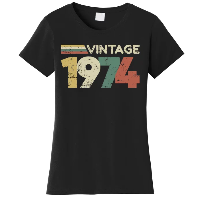 Vintage 1974 50th Birthday 2024 Women's T-Shirt