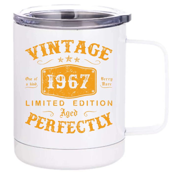 Vintage 1967 55 Birthday Gifts 55th Birthday Gifts Front & Back 12oz Stainless Steel Tumbler Cup