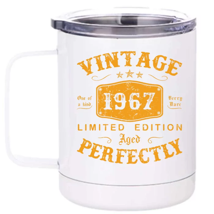 Vintage 1967 55 Birthday Gifts 55th Birthday Gifts Front & Back 12oz Stainless Steel Tumbler Cup