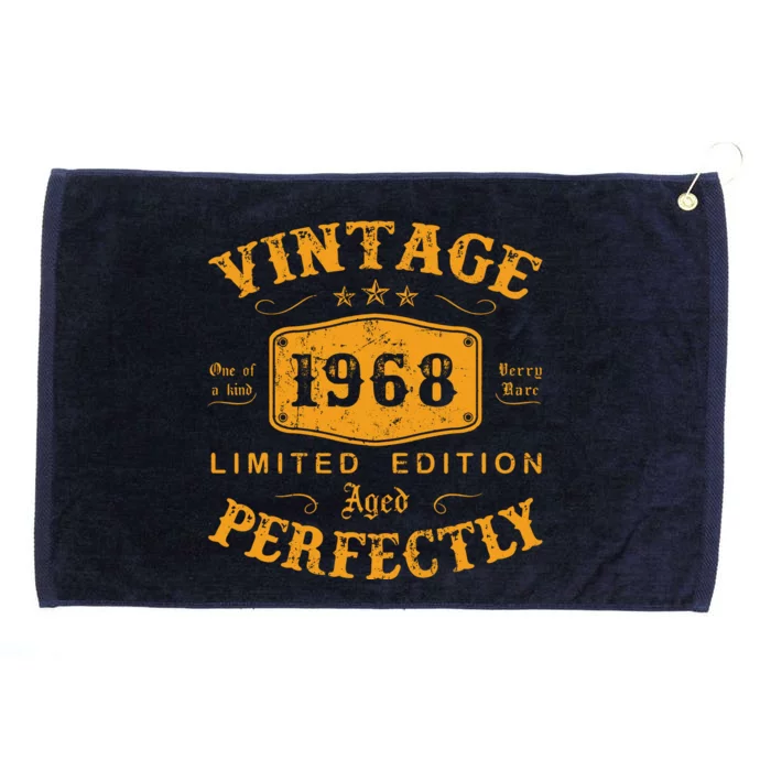 Vintage 1968 54 Birthday Gifts 54th Birthday Gifts Grommeted Golf Towel