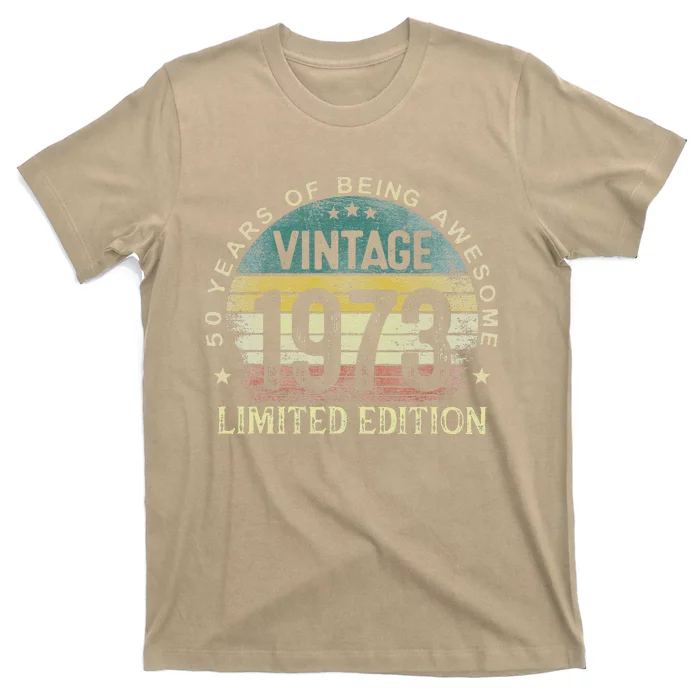 Vintage 1973 50 Years Old 50th Birthday Gifts For T-Shirt