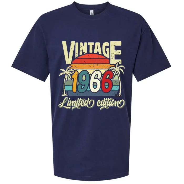 Vintage 1966 56th Birthday Limited Edition Bday Sueded Cloud Jersey T-Shirt