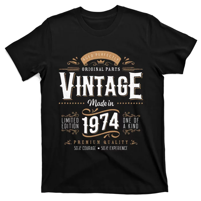 Vintage 1974 50th Birthday Gifts 50 Year Old T-Shirt