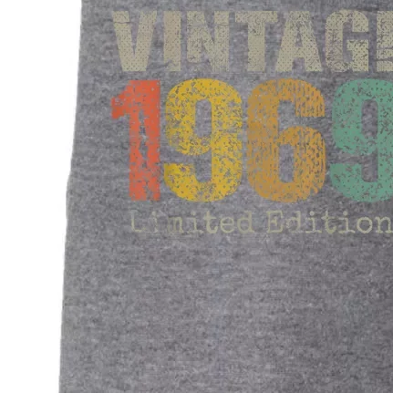 Vintage 1969 55th Birthday Gifts 55 Year Old Doggie 3-End Fleece Hoodie