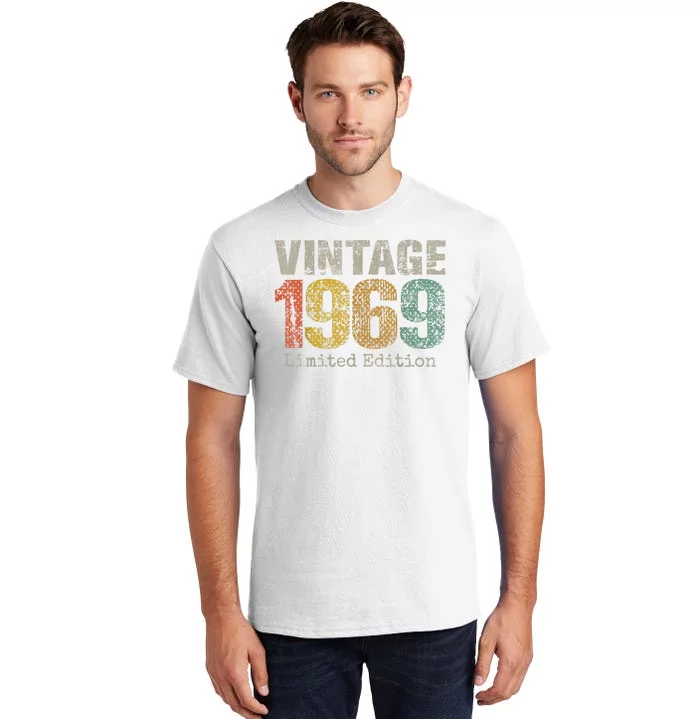 Vintage 1969 55th Birthday Gifts 55 Year Old Tall T-Shirt