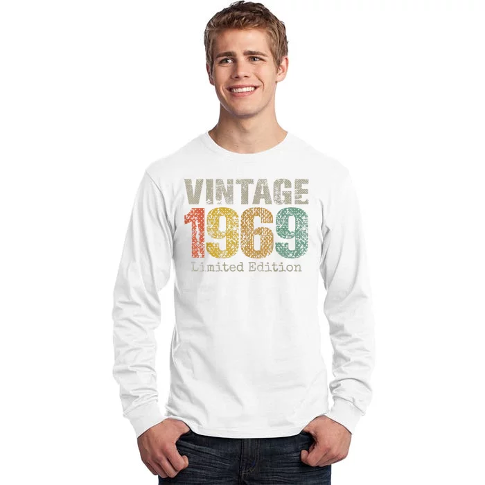 Vintage 1969 55th Birthday Gifts 55 Year Old Tall Long Sleeve T-Shirt