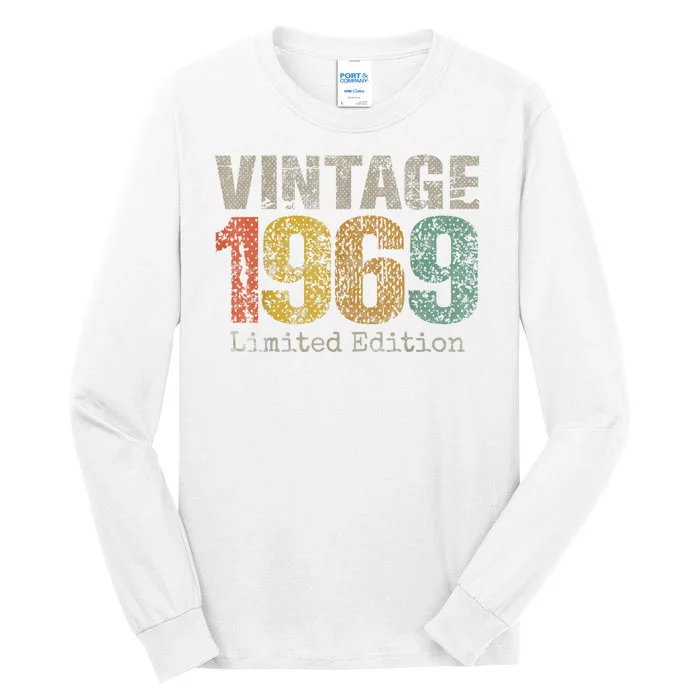 Vintage 1969 55th Birthday Gifts 55 Year Old Tall Long Sleeve T-Shirt