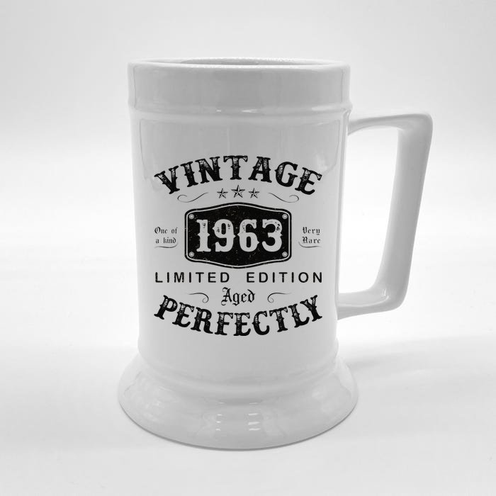 Vintage 1963 60 Years Old 60th Birthday Gifts For Front & Back Beer Stein