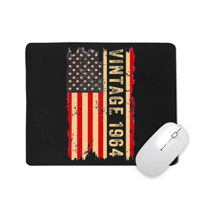 Vintage 1964 60th Birthday Gifts 60 Years Old Mousepad