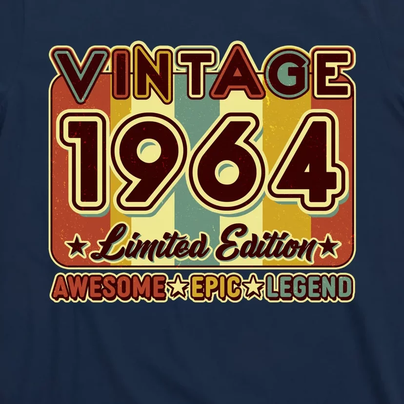 Vintage 1964 60th Birthday Limited Edition Awesome Epic Legend T-Shirt