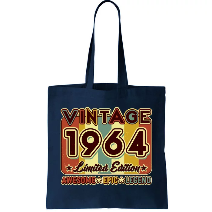 Vintage 1964 60th Birthday Limited Edition Awesome Epic Legend Tote Bag