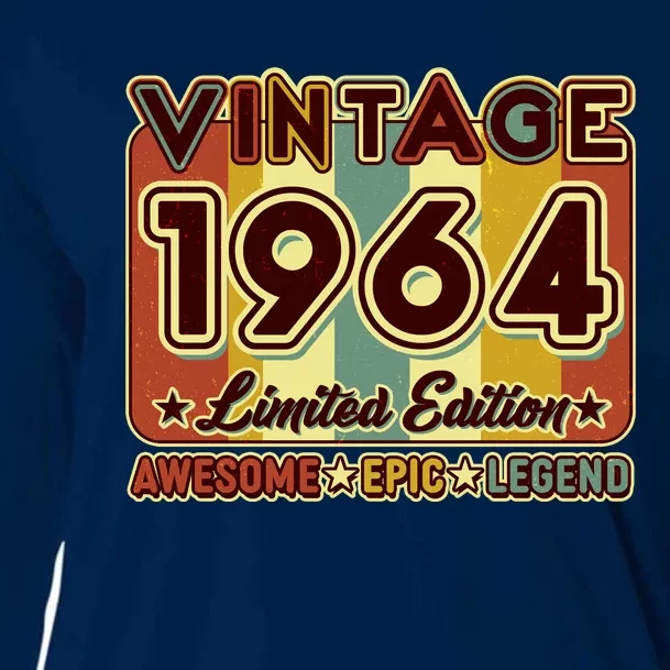 Vintage 1964 60th Birthday Limited Edition Awesome Epic Legend Cooling Performance Long Sleeve Crew