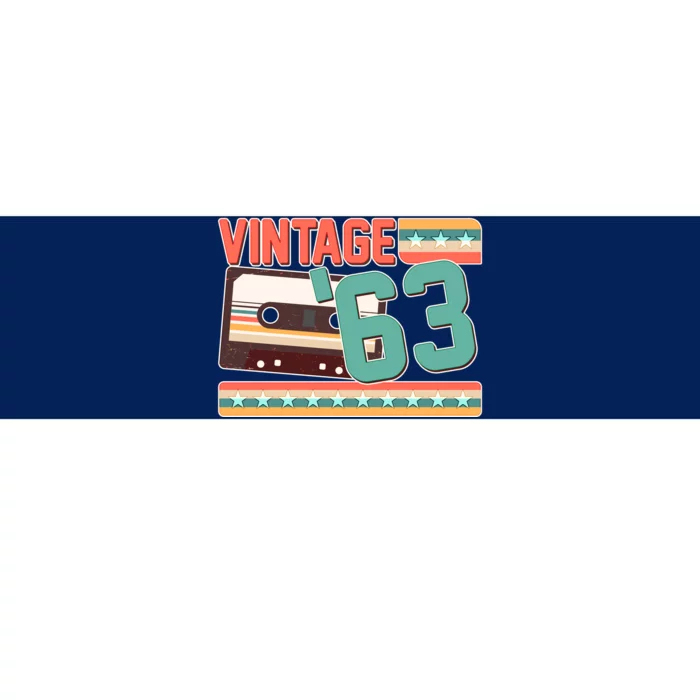 Vintage 1963 60th Birthday Cassette Tape Bumper Sticker