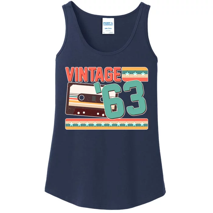 Vintage 1963 60th Birthday Cassette Tape Ladies Essential Tank