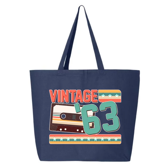 Vintage 1963 60th Birthday Cassette Tape 25L Jumbo Tote