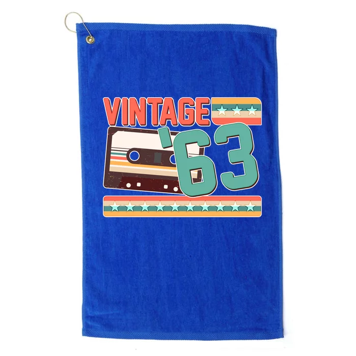 Vintage 1963 60th Birthday Cassette Tape Platinum Collection Golf Towel