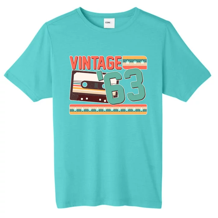 Vintage 1963 60th Birthday Cassette Tape ChromaSoft Performance T-Shirt