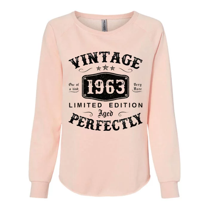 Vintage 1963 60 Years Old 60th Birthday Gifts Womens California Wash Sweatshirt