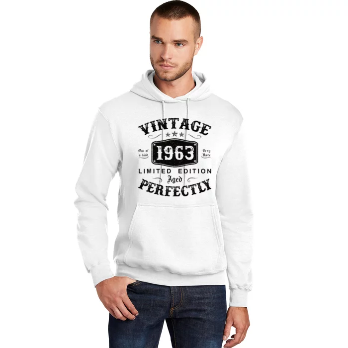 Vintage 1963 60 Years Old 60th Birthday Gifts Hoodie