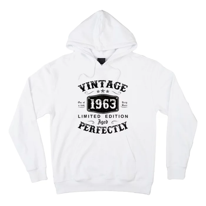 Vintage 1963 60 Years Old 60th Birthday Gifts Hoodie