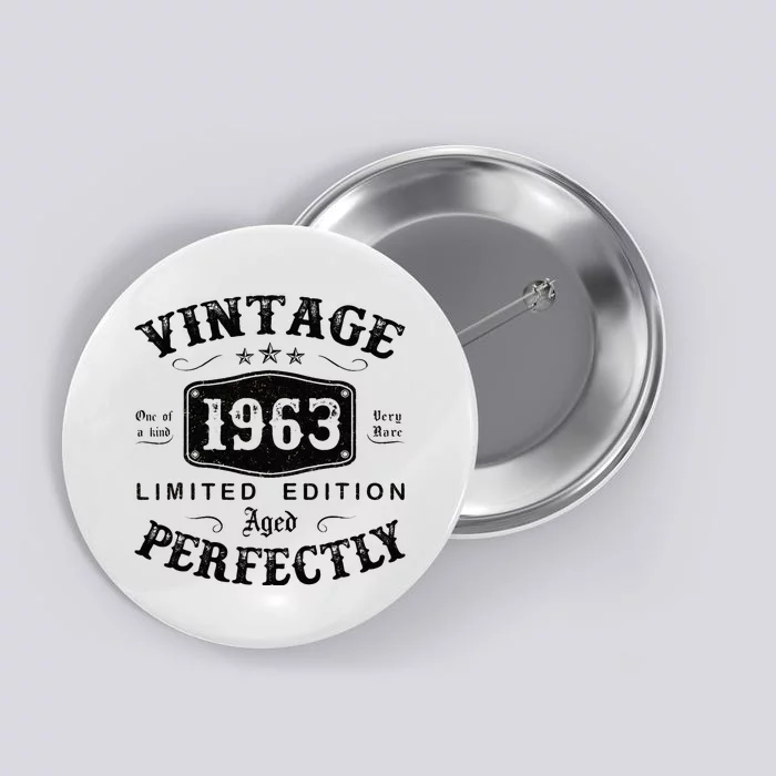 Vintage 1963 60 Years Old 60th Birthday Gifts Button