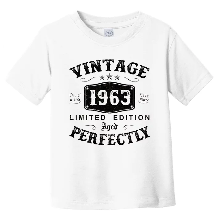 Vintage 1963 60 Years Old 60th Birthday Gifts Toddler T-Shirt