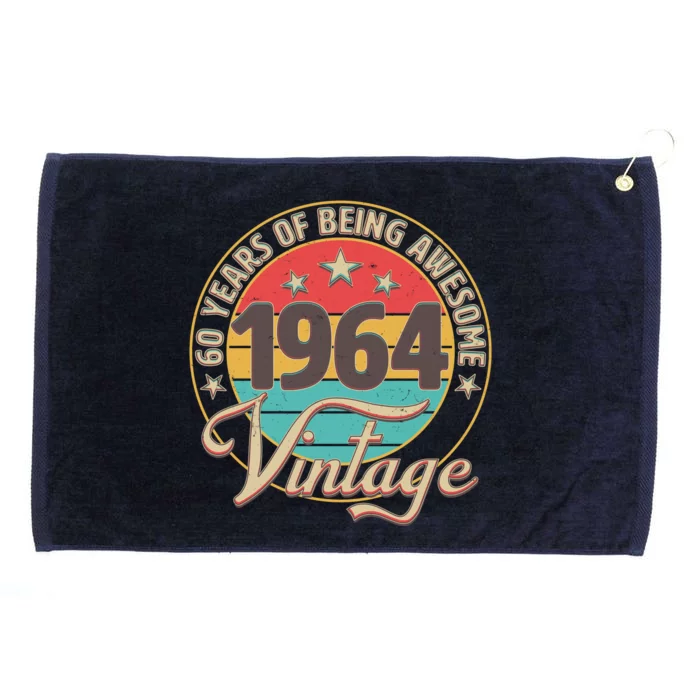 Vintage 1964 60 Years Of Being Awesome Grommeted Golf Towel