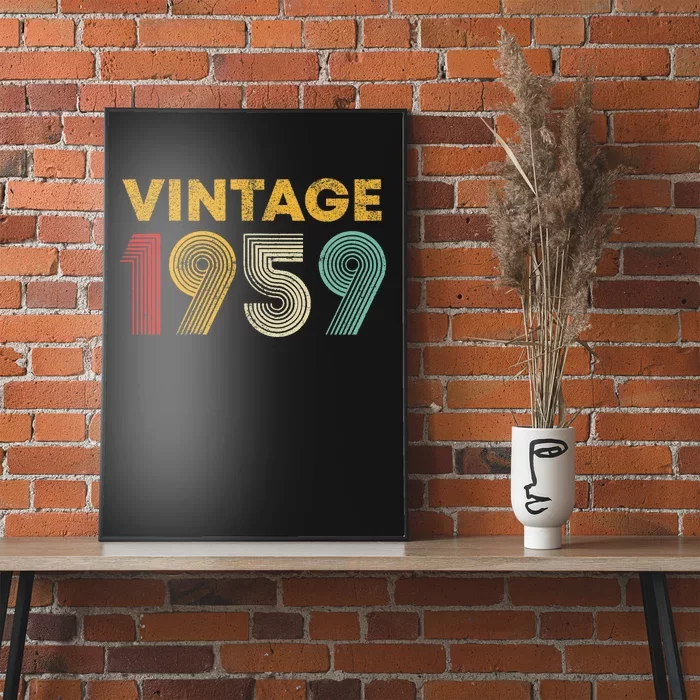 Vintage 1959 64th Birthday Gift 64 Years Old Poster