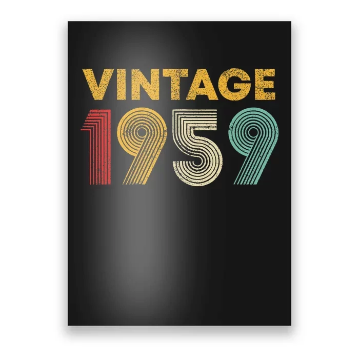 Vintage 1959 64th Birthday Gift 64 Years Old Poster