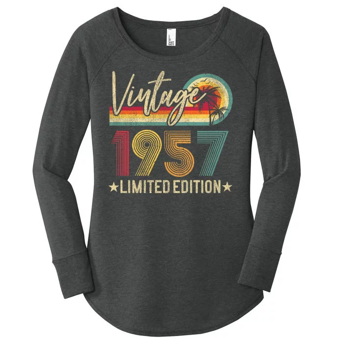 Vintage 1957 67th Birthday 67 Years Old Limited Edition Women's Perfect Tri Tunic Long Sleeve Shirt