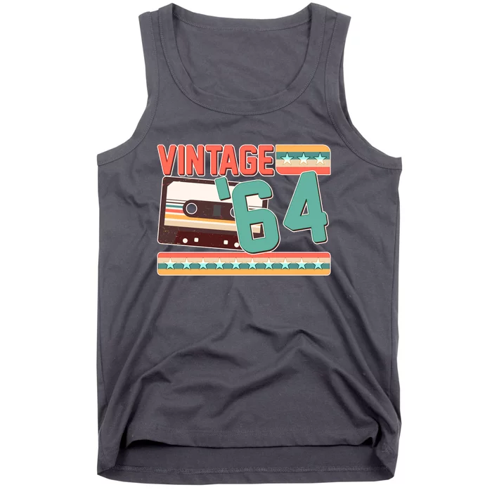 Vintage 1964 60th Birthday Cassette Tape Tank Top